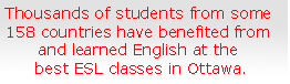 Students from some 158 countries have studied English at St. Patrick's Adult School Students from some 158 countries have studied English at St. Patrick's Adult School
